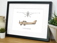 Cessna 172 Skyhawk Laser-Cut Art