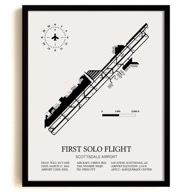 Custom First Solo Flight Framed Print